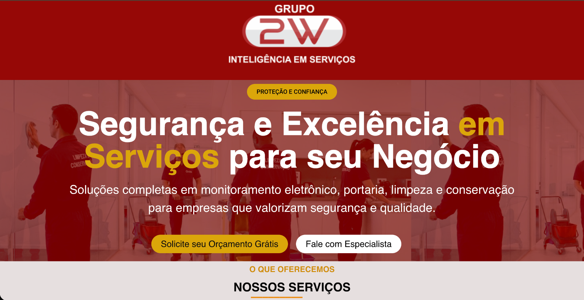 Site real do Grupo 2W